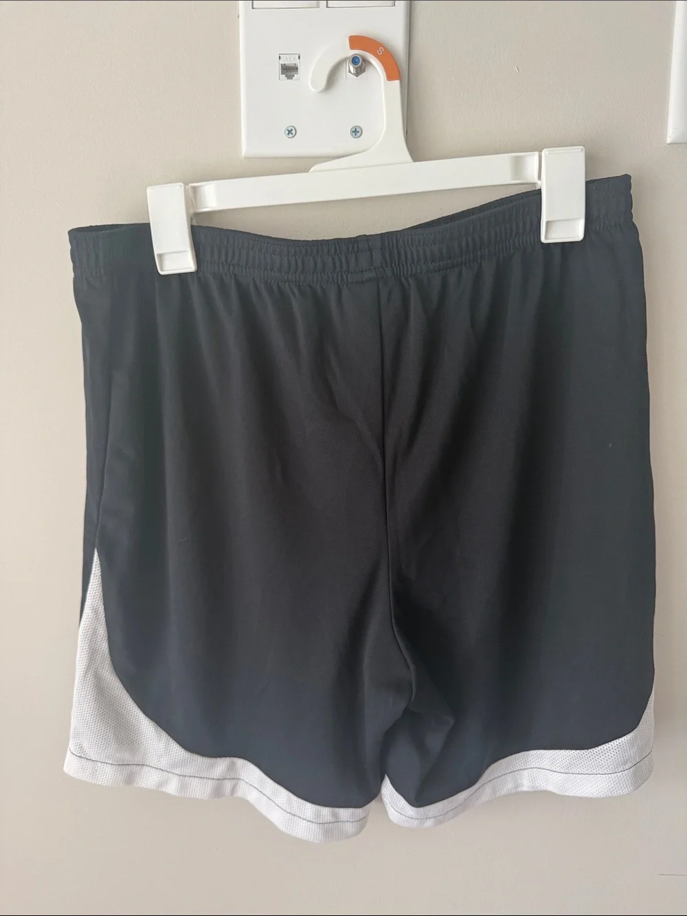 Nike Black Athletic Shorts with White Mesh Trim Grand Canyon University Lopes